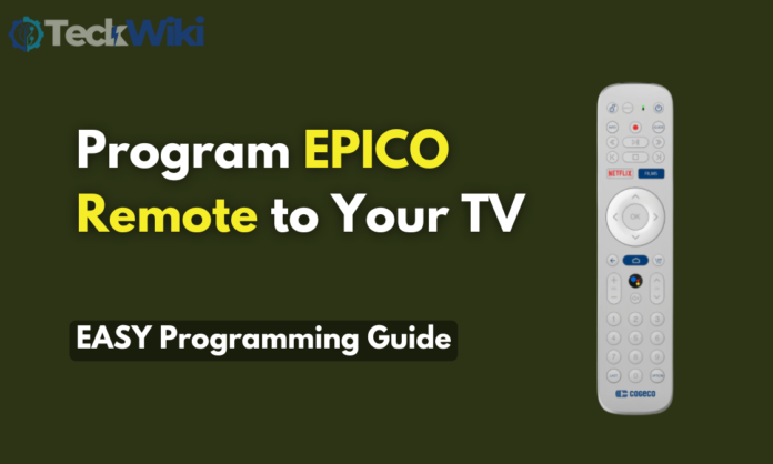 Program EPICO Remote to Your TV