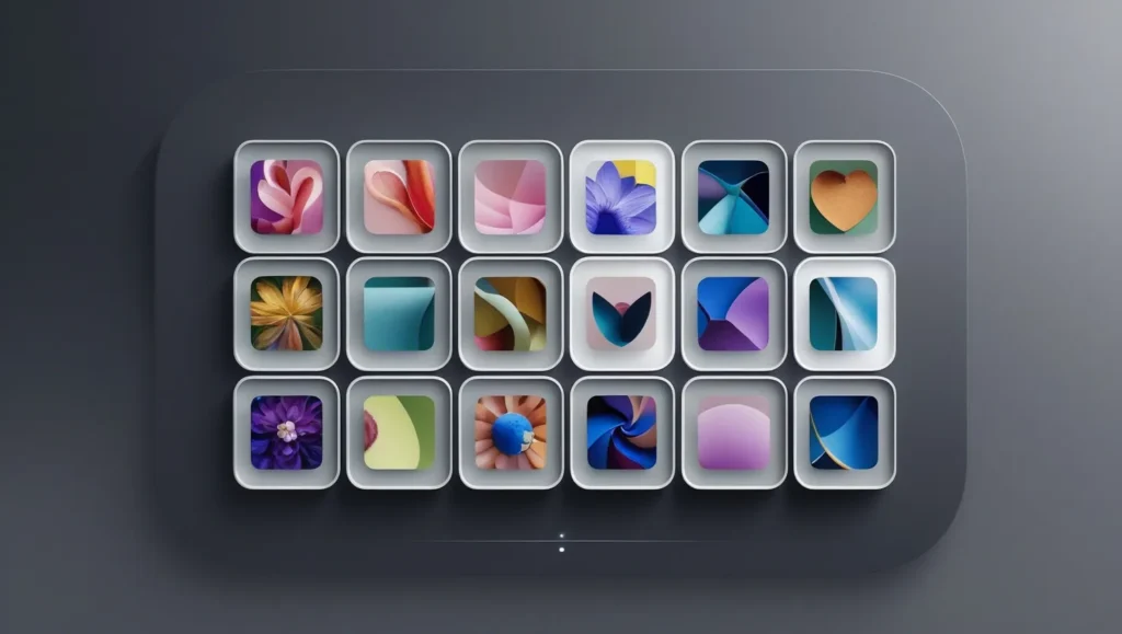 LG TV Gallery app interface