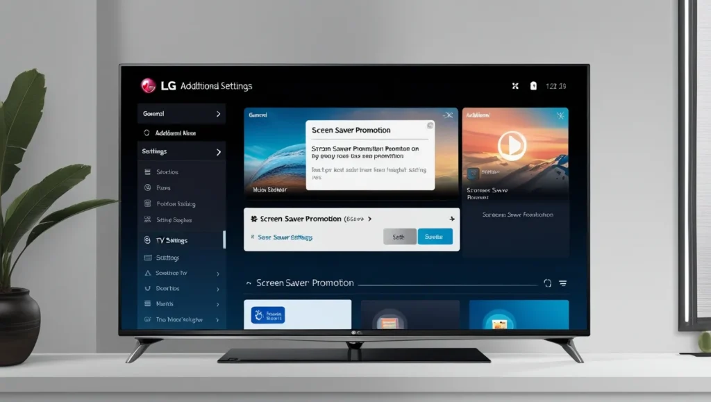 LG TV settings menu