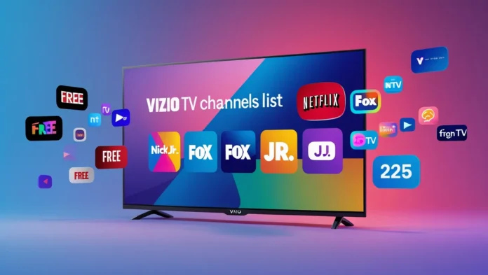 Vizio TV Channels List 2025