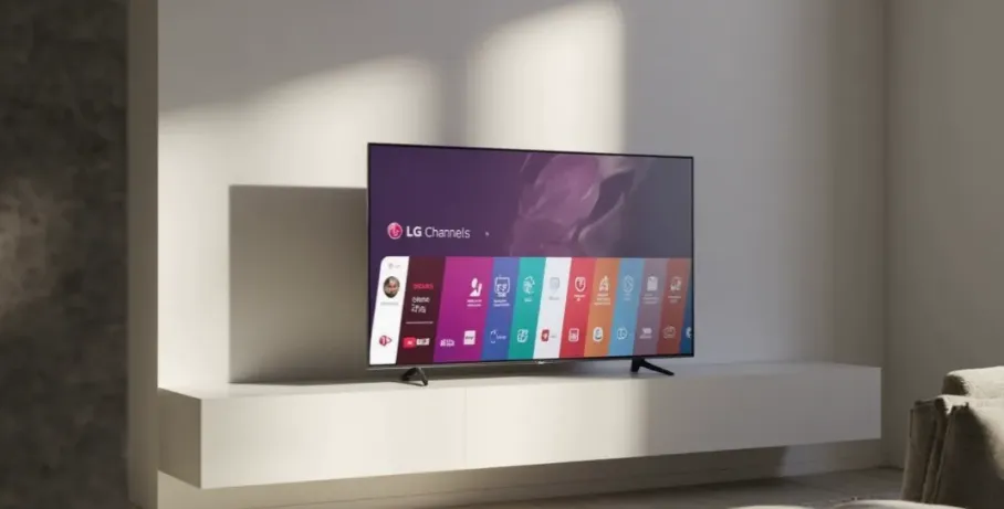 LG Smart TV with LG Channels app