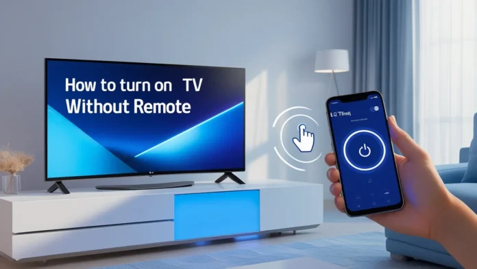 How to Turn On LG TV Without Remote
