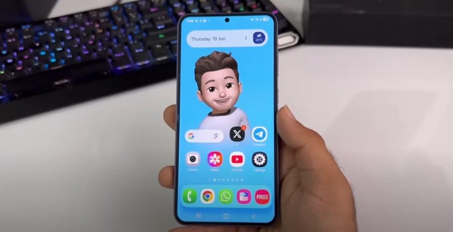 Samsung Galaxy A14 5G with One UI 7 interface