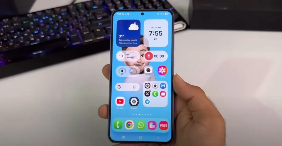 Galaxy A14 5G One UI 7 widgets