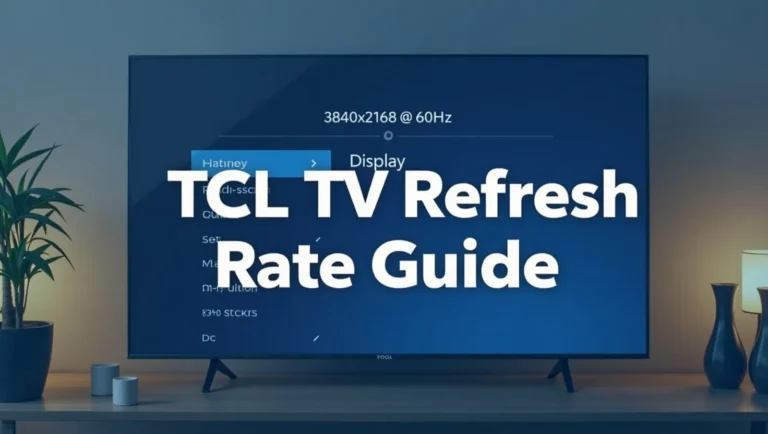How to Find the Refresh Rate of Your TCL TV