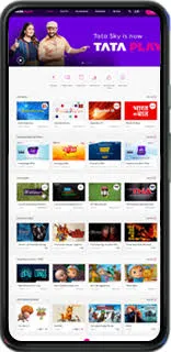 Tata Play app on smartphone