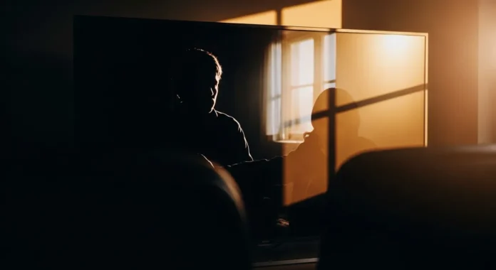 Thumbnail of TV adapting to room light in Filmmaker Mode.