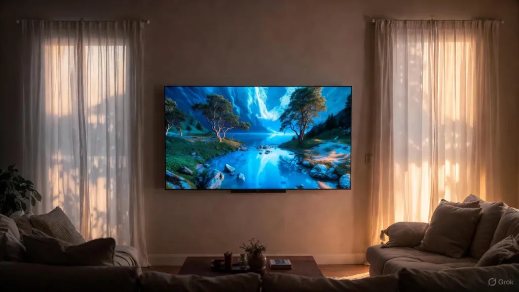Home setup with Samsung 2026 OLED concept.