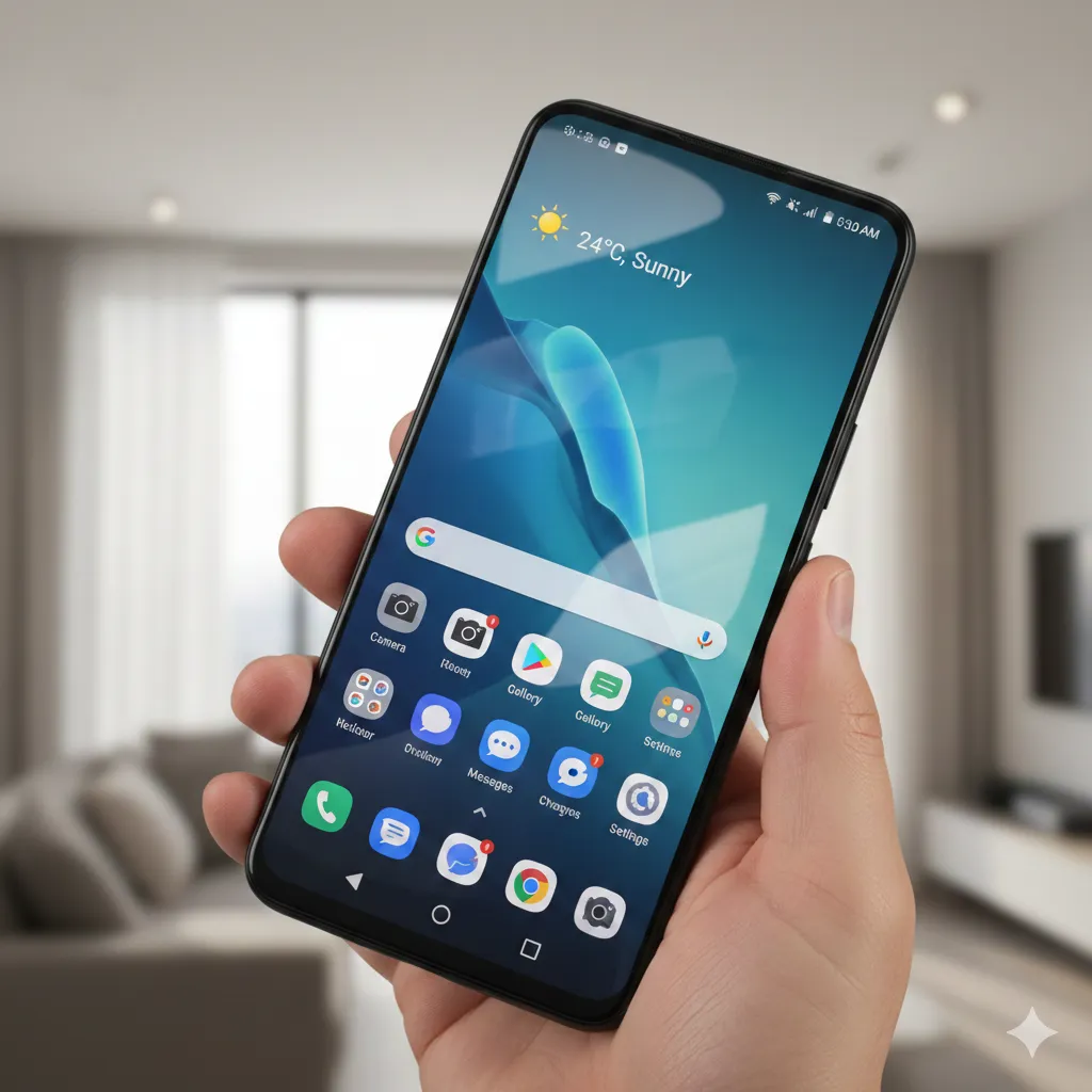 ASUS Zenfone 11 Ultra displaying home screen on Android 16