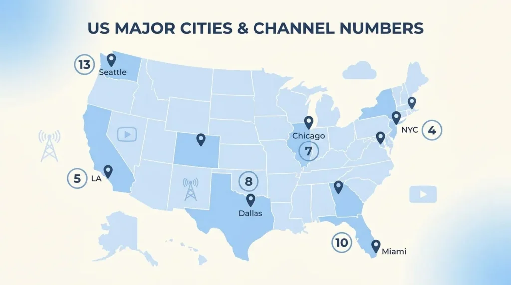 Fox News channel number on Spectrum by city 2026 map