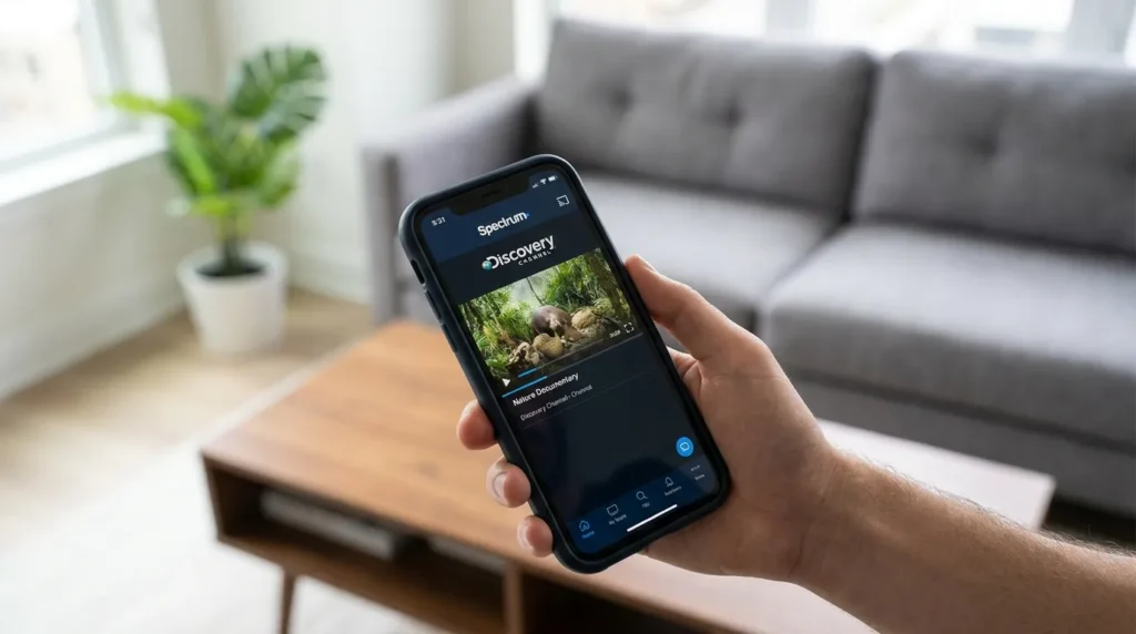 Watching Discovery Channel on the Spectrum TV App